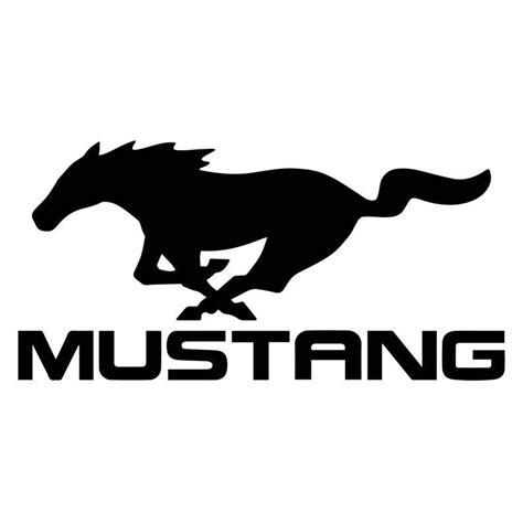 ford mustang horse svg